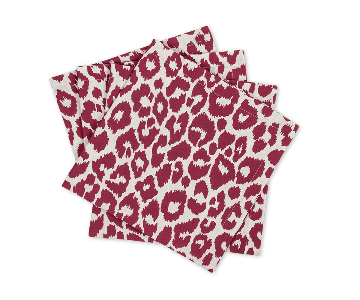 Iconic Leopard Napkin - set of 4
