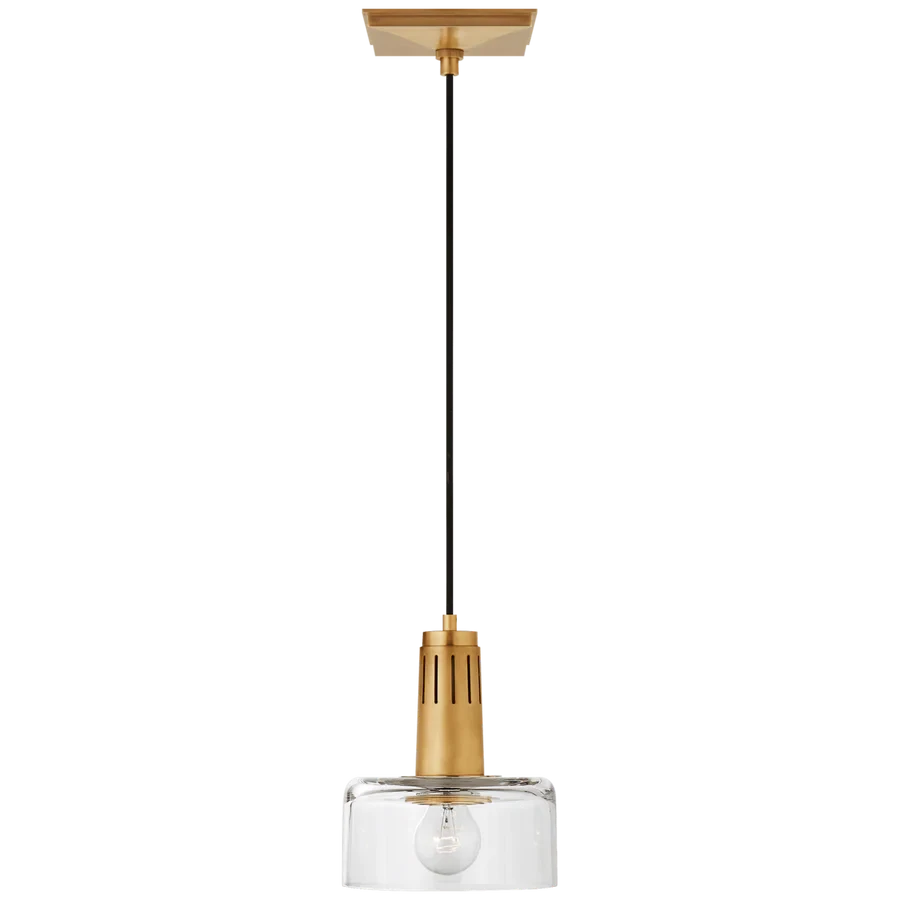 Iris Single Pendant with Clear Glass