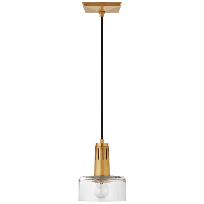 Iris Single Pendant with Clear Glass