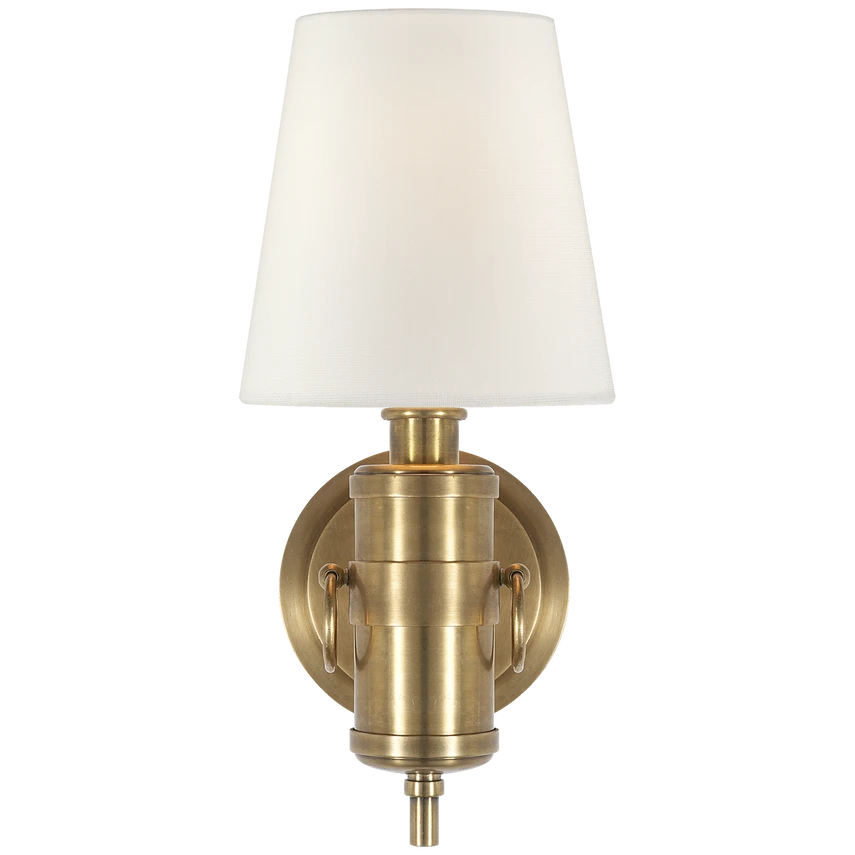 Jonathan Sconce with Linen Shade