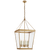 Launceton Large Square Lantern with Clear Glass