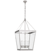 Launceton Large Square Lantern with Clear Glass