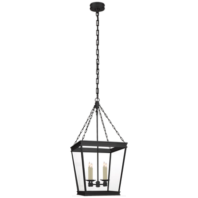 Launceton Medium Square Lantern with Clear Glass