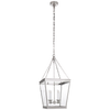 Launceton Medium Square Lantern with Clear Glass