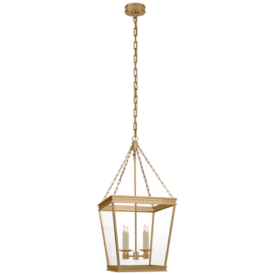 Launceton Small Square Lantern with Clear Glass