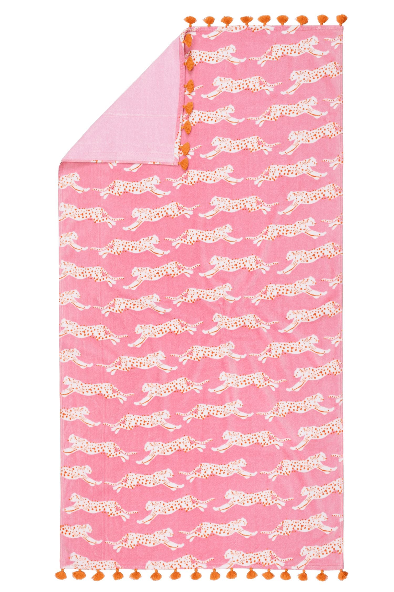 Leaping Leopard Beach Towel