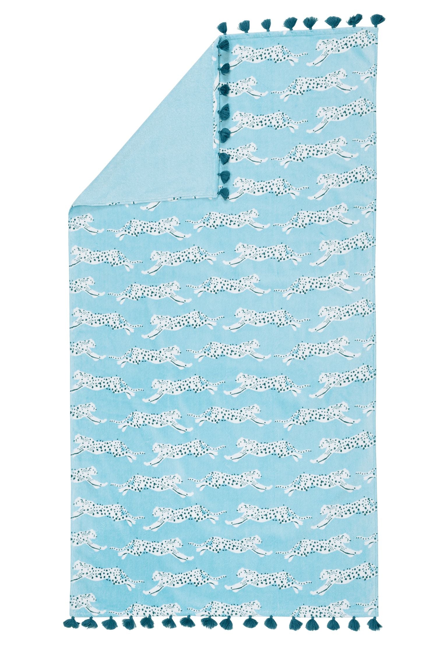 Leaping Leopard Beach Towel