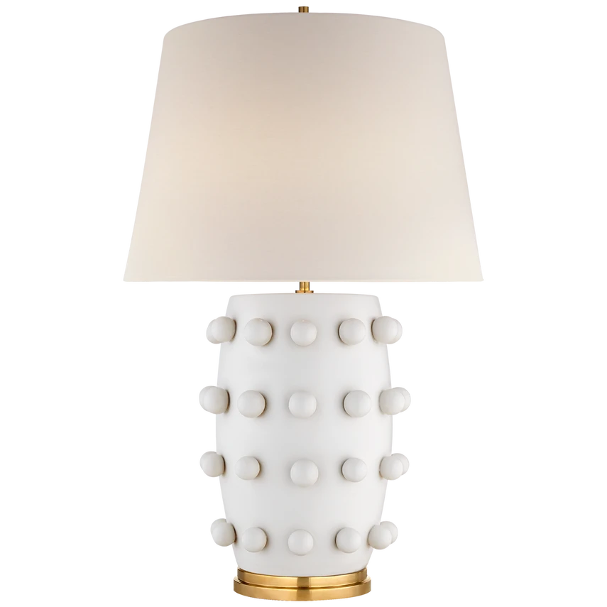 Linden Medium Lamp with Linen Shade