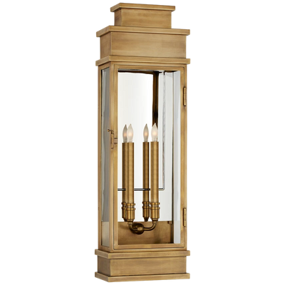 Linear Large Wall Lantern with Clear Glass