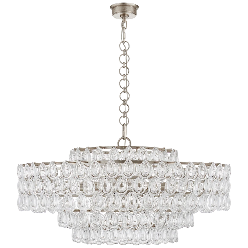 Liscia Large Chandelier in Crystal