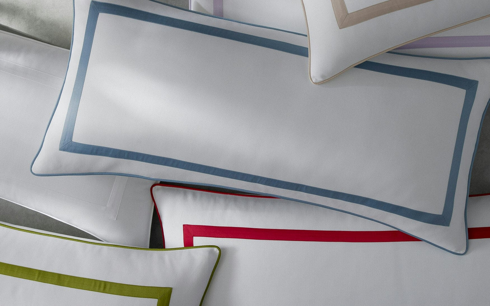 Louise Pique Lumbar Pillow Case