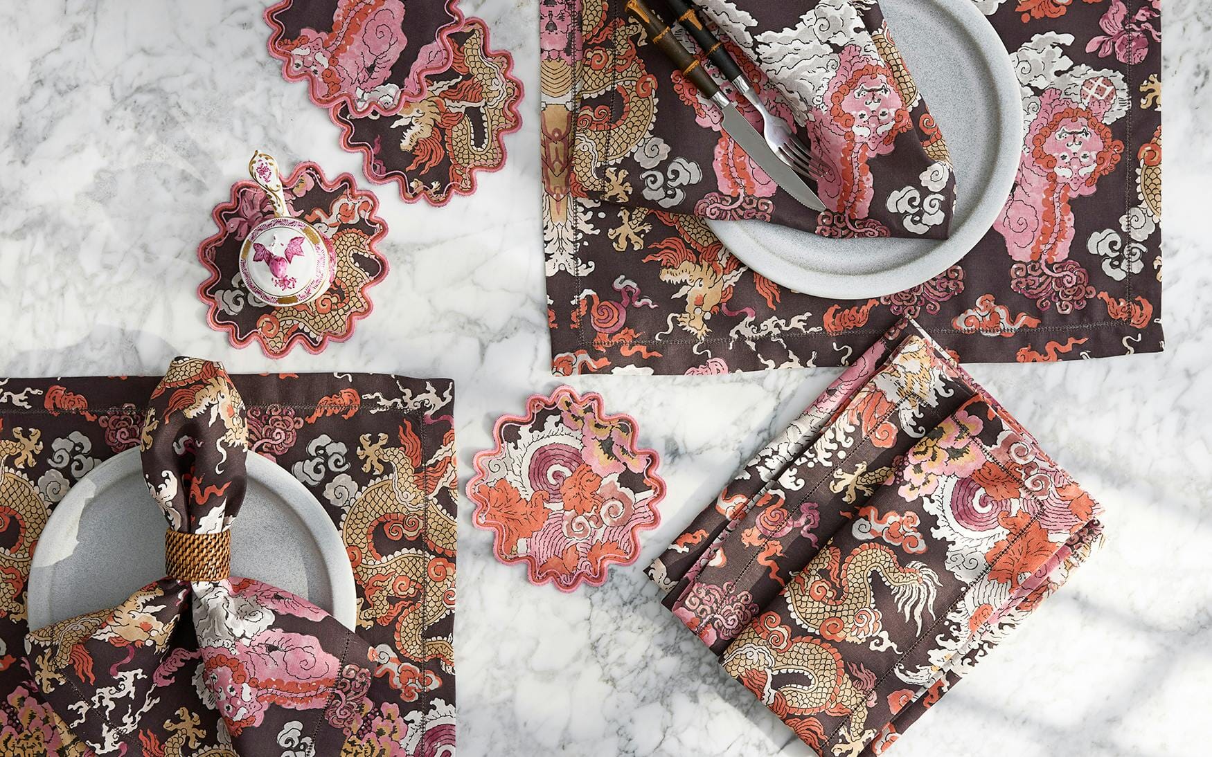 Magic Mountain Cocktail Napkin - set of 4