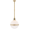 McCarren Large Globe Pendant with White Glass
