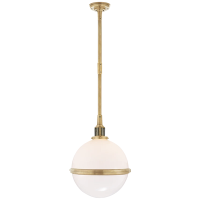 McCarren Large Globe Pendant with White Glass