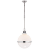 McCarren Large Globe Pendant with White Glass