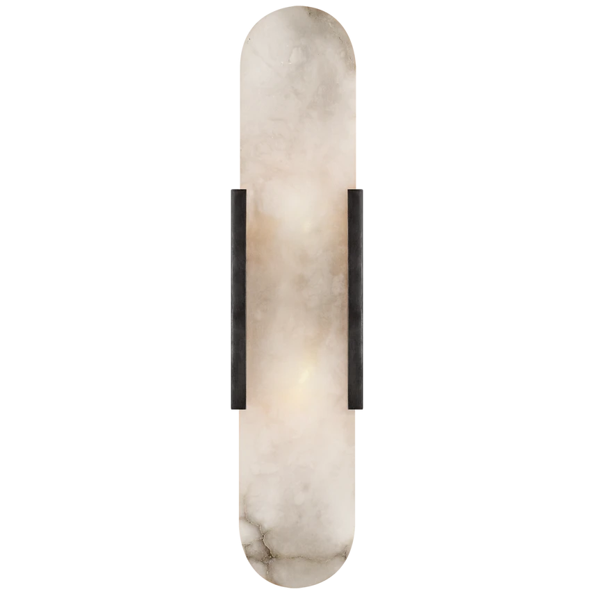 Melange Elongated Sconce in Alabaster