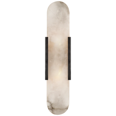 Melange Elongated Sconce in Alabaster