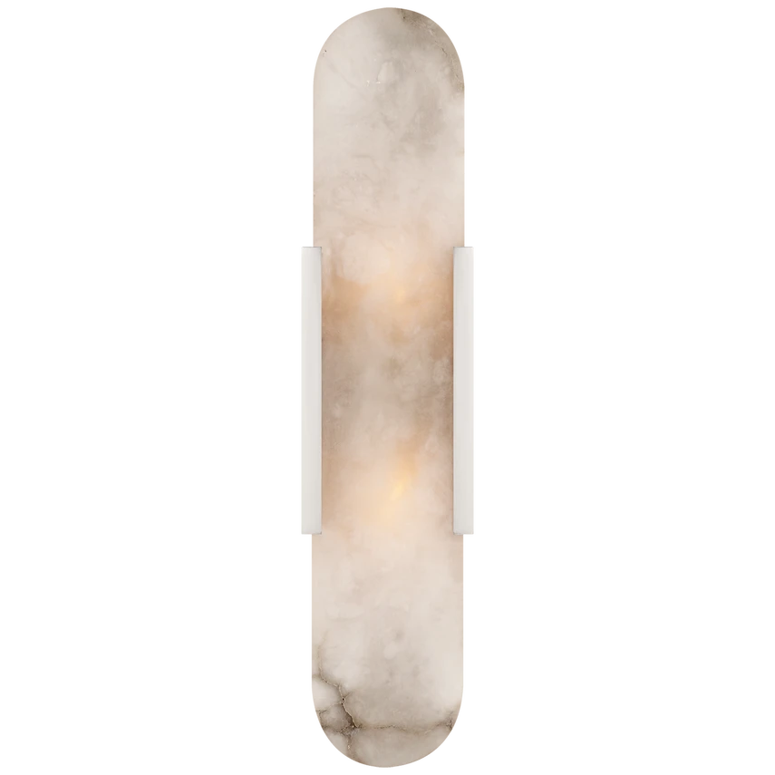 Melange Elongated Sconce in Alabaster