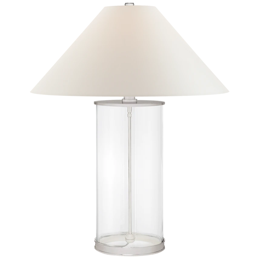 Modern Table Lamp with White Parchment Shade