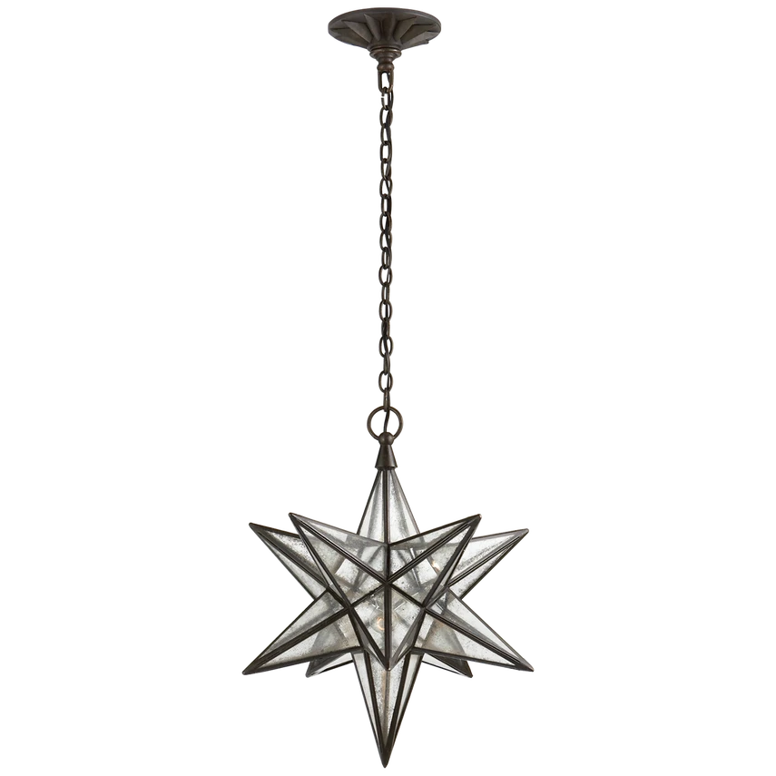 Moravian Small Star Lantern with Antique Mirror