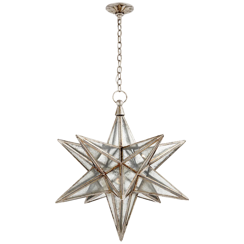 Moravian XL Star Lantern with Antique Glass