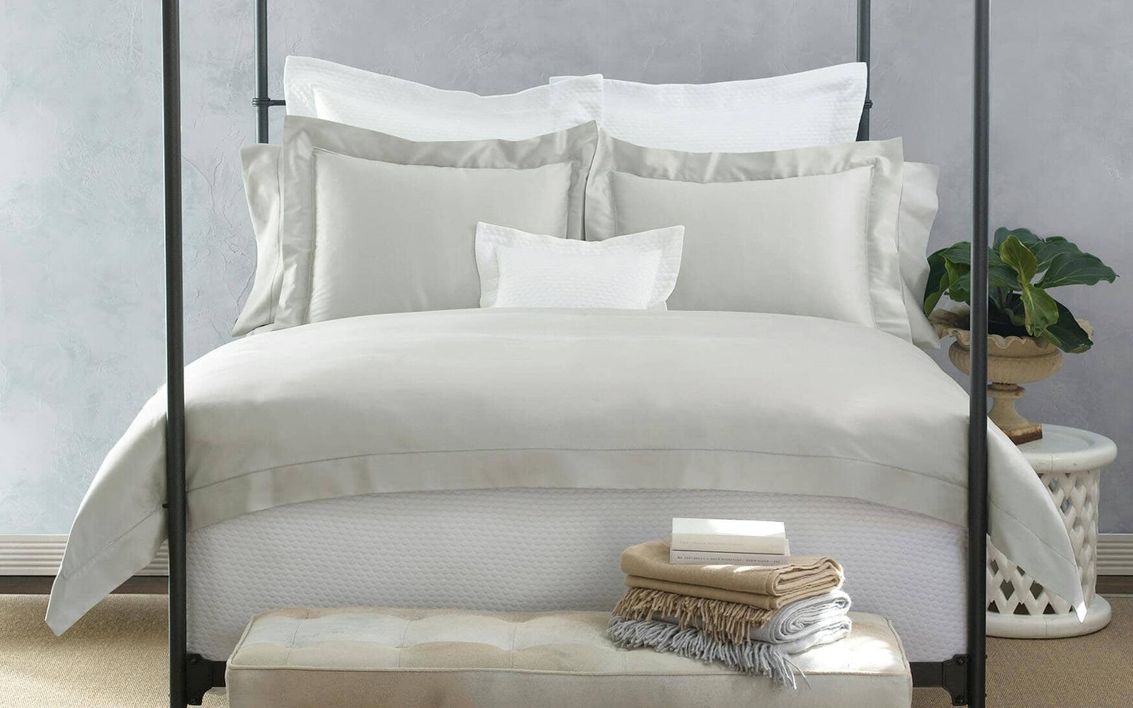 Nocturne Hemstitch Duvet Cover