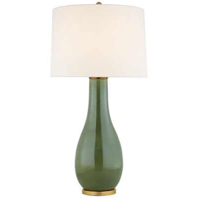 Orson Balustrade Form Table with Linen Shade