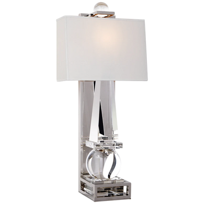 Paladin Tall Obelisk Sconce with Natural Percale Shade
