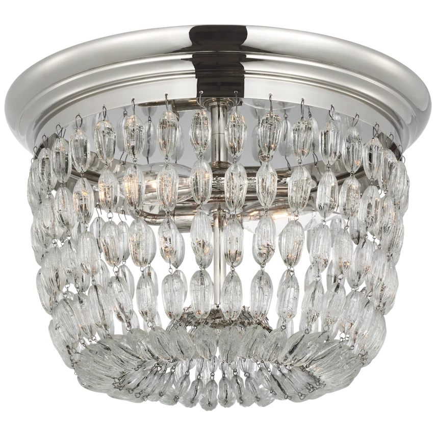 Paris Flea Market Medium Flush Mount with Seeded Glass