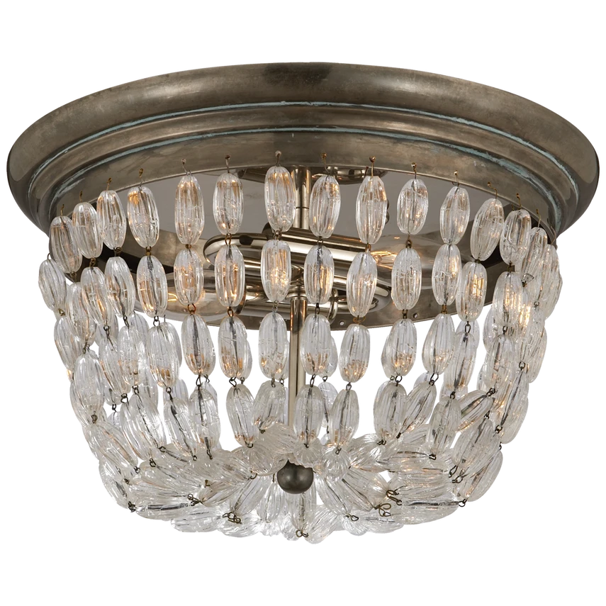 Paris Flea Market Medium Flush Mount with Seeded Glass