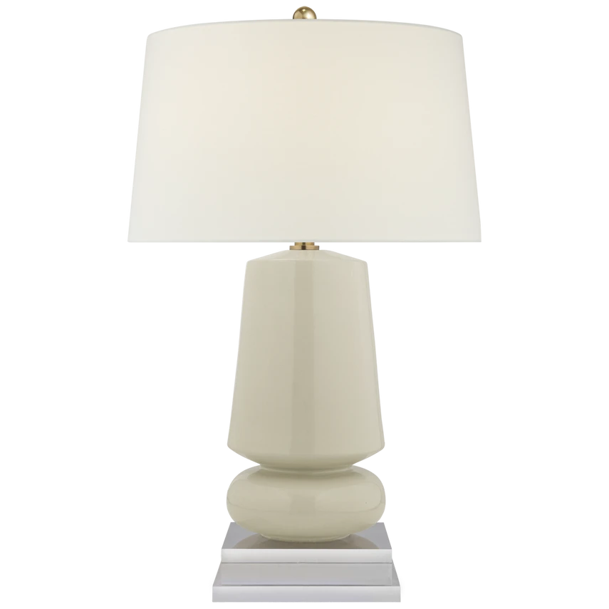 Parisienne Small Table Lamp with Linen Shade