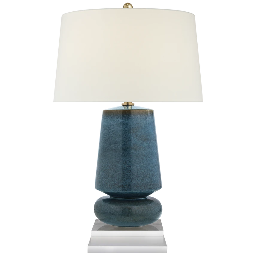 Parisienne Small Table Lamp with Linen Shade