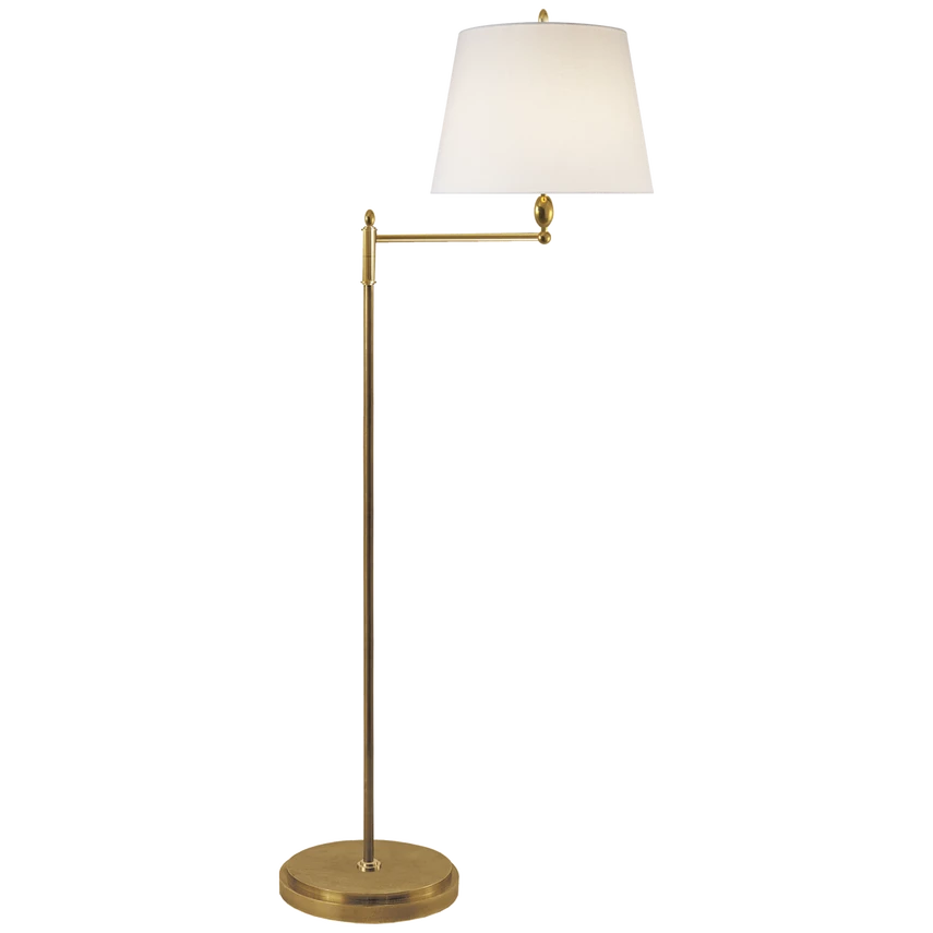 Paulo Floor Light with Linen Shade