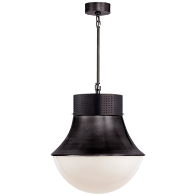 Precision Large Pendant with White Glass
