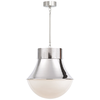 Precision Large Pendant with White Glass