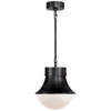 Precision Small Pendant with White Glass