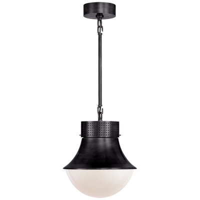 Precision Small Pendant with White Glass