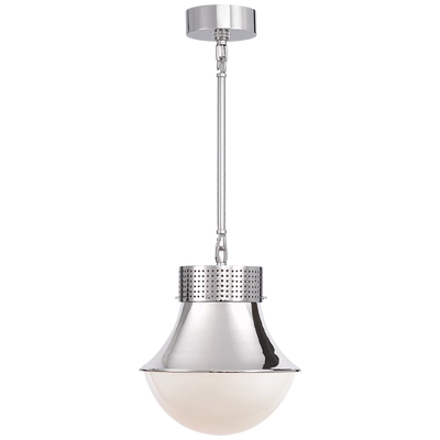 Precision Small Pendant with White Glass
