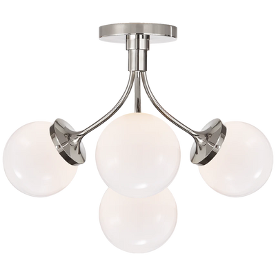 Prescott Medium Flush Mount with Clear Glass