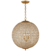 Renwick Large Sphere Chandelier with Crystal