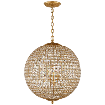 Renwick Large Sphere Chandelier with Crystal