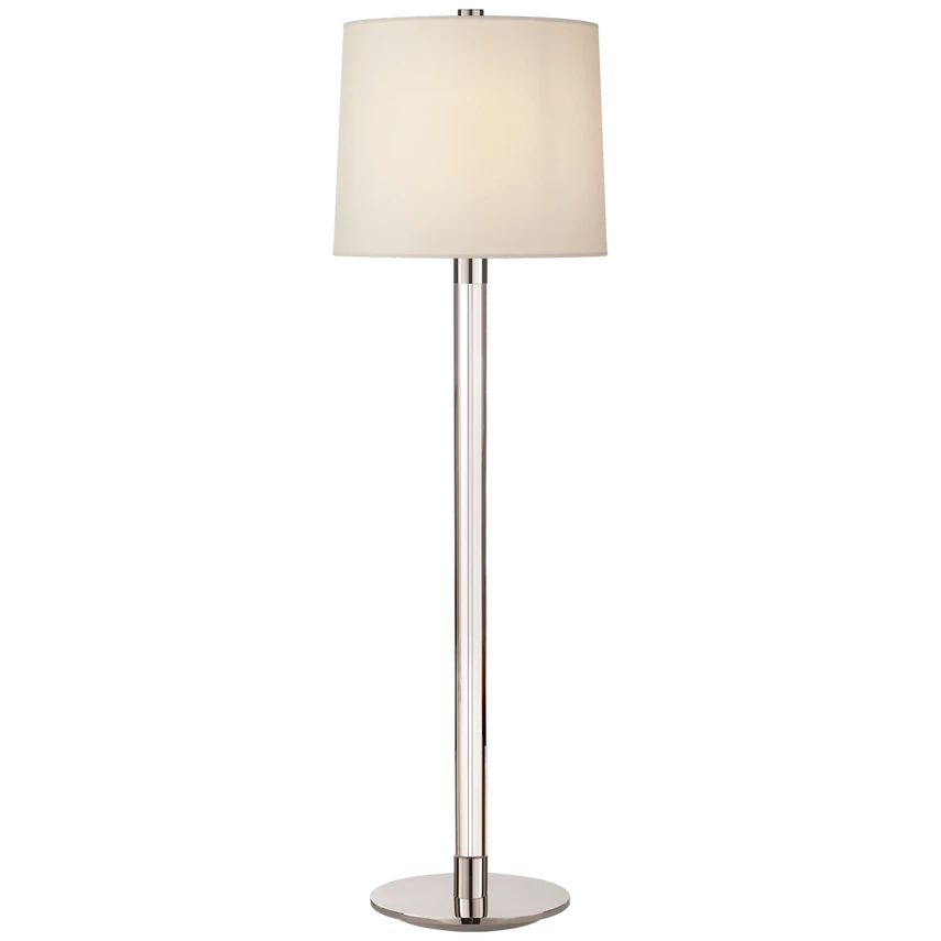 Riga Buffet Lamp with Linen Shade