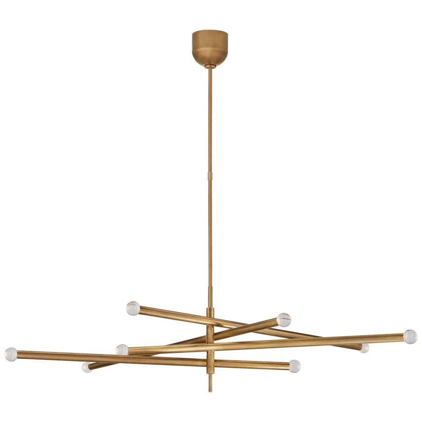 Rousseau Grande Eight Light Articulating Chandelier