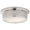 Siena Large Flush Mount with White Glass