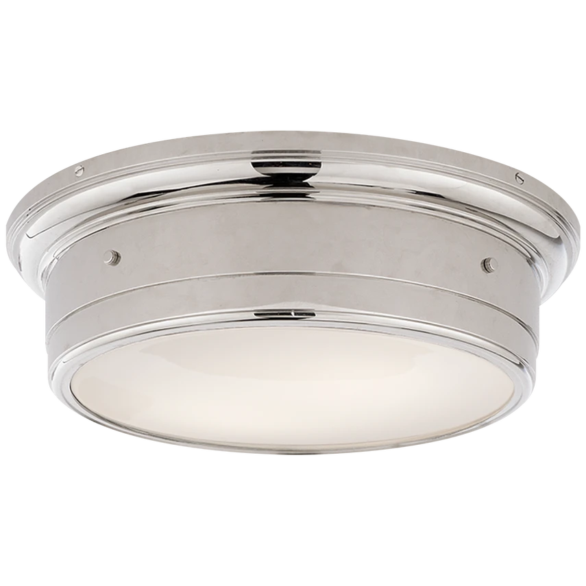 Siena Large Flush Mount with White Glass