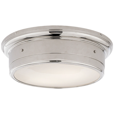 Siena Large Flush Mount with White Glass