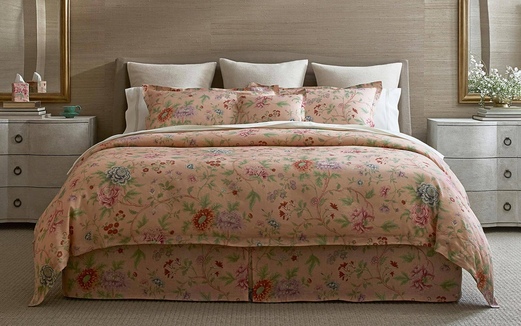 Matouk Simone Linen Duvet Cover
