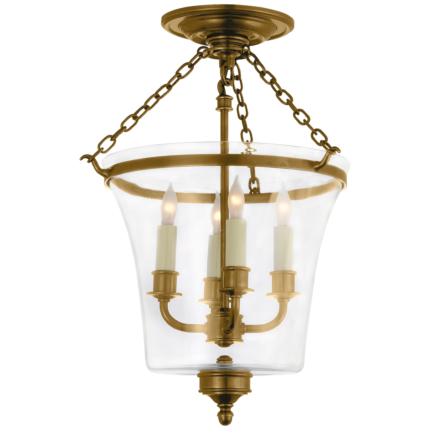 Sussex Semi-Flush Bell Jar