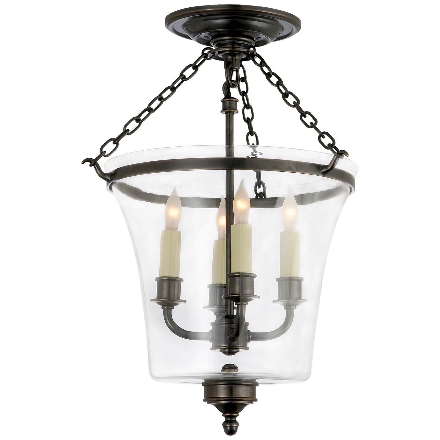 Sussex Semi-Flush Bell Jar