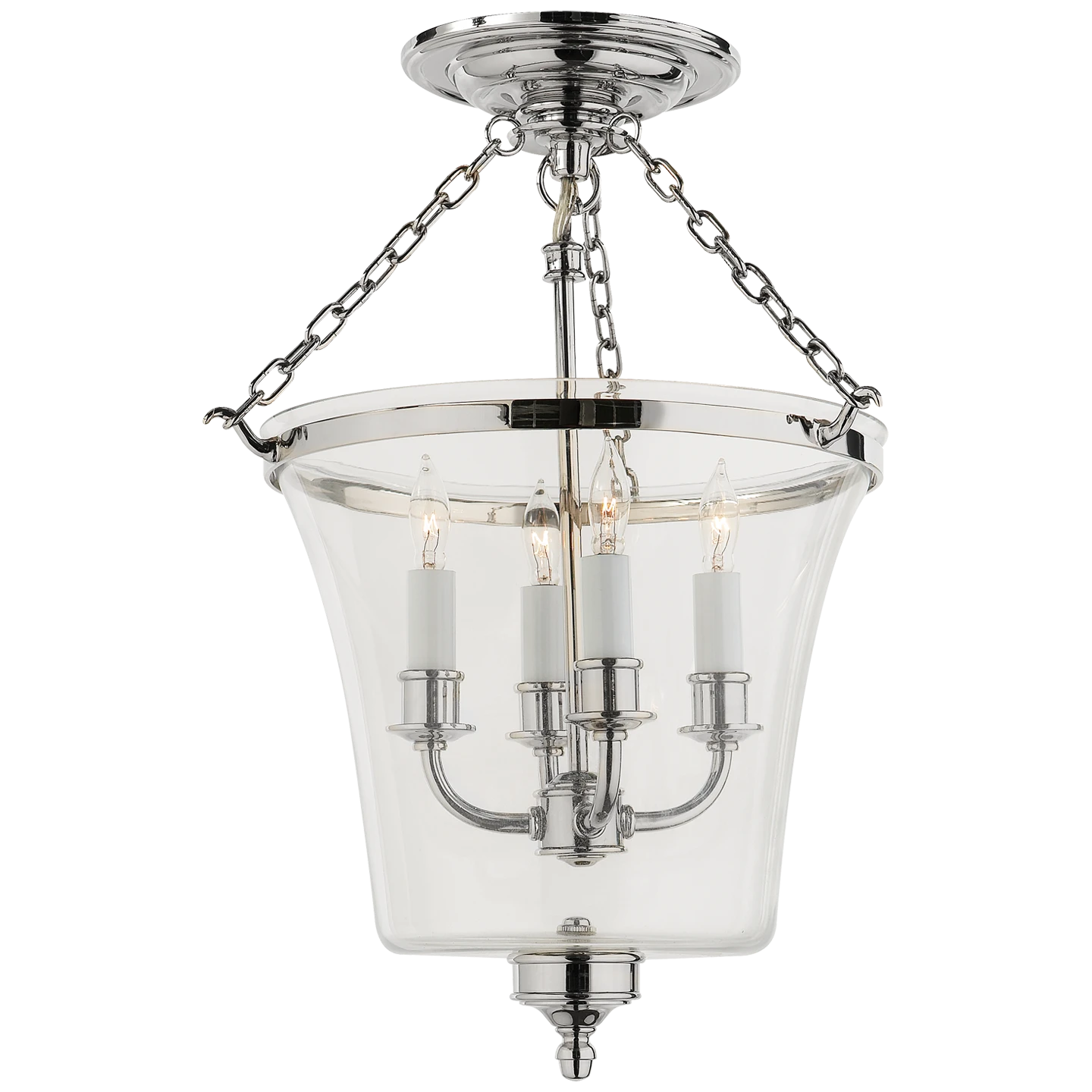 Sussex Semi-Flush Bell Jar